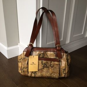 New NWT Patricia Nash European Map Waverley satchel purse tote NEW